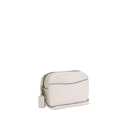 Coach Women's Jamie Camera Bag Pebbled Leather/Gold/Chalk