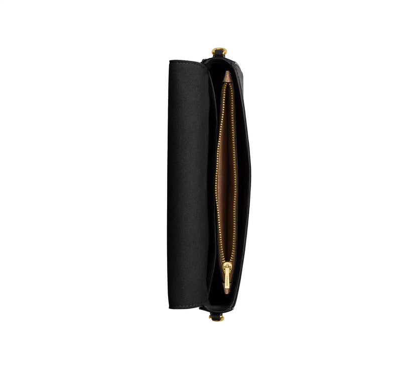 Coach Women's Mila Crossbody Bag With Signature Canvas Brass/Black