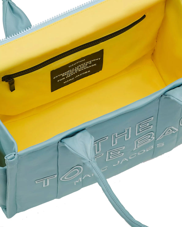 Marc Jacobs Women's The Puffy Nylon Large Tote Bag Sky Blue