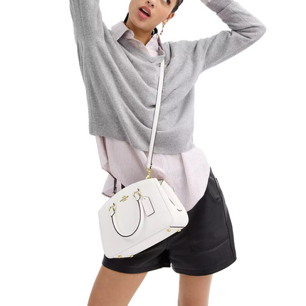 Coach Women's Savannah Small Carryall Bag Gold/Chalk