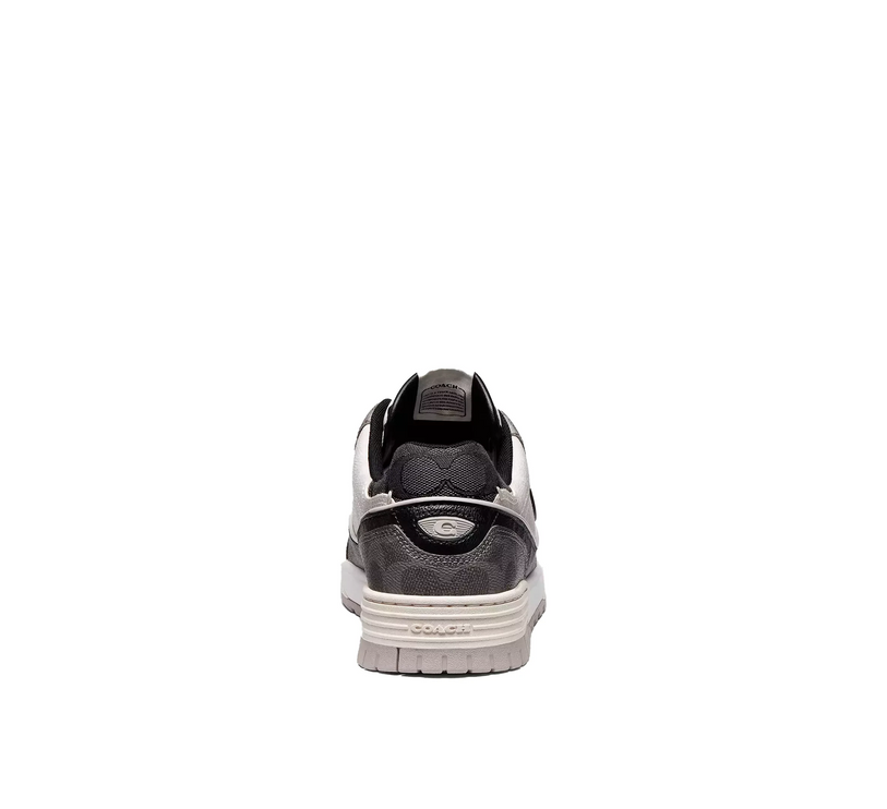 Coach Men's Soho Sneaker In Mixed Signature Black/Chalk