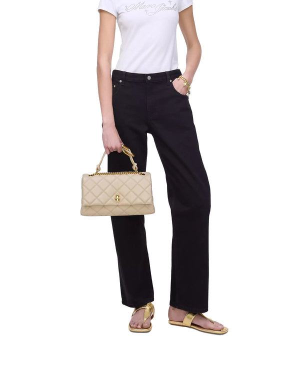 Marc Jacobs Women's The Quilted Dual Convertible Shoulder Bag Cloud White