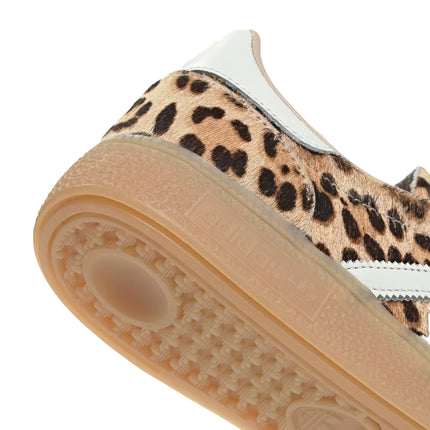 Adidas Women's Leopard Print Handball Spezial Shoes Magic Beige/Ivory/Aurora Ivy