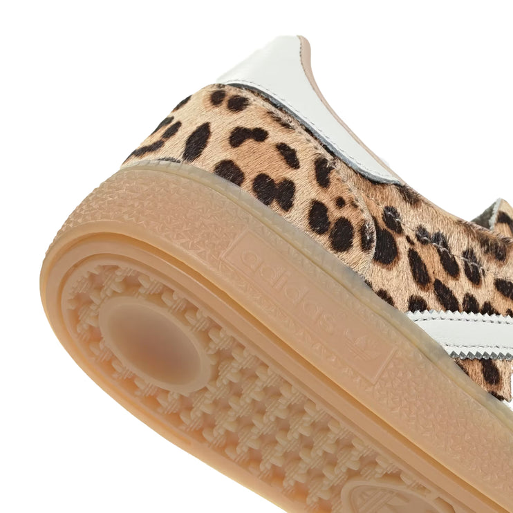 Adidas Women's Leopard Print Handball Spezial Shoes Magic Beige/Ivory/Aurora Ivy