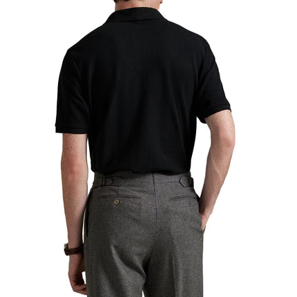 Polo Ralph Lauren Men's Classic Fit Polo Bear Mesh Polo Shirt  Polo Black
