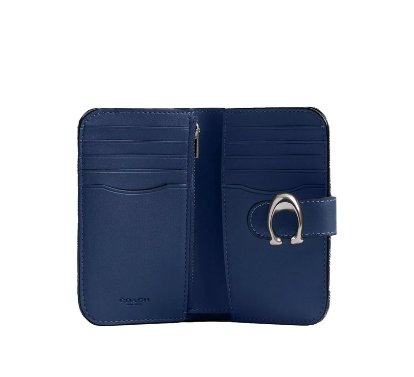 Coach Women's Tabby Wallet In Signature Denim Silver/Deep Blue Multi