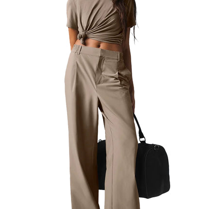 alo Women's High-Waist Pursuit Trouser (Regular) Gravel