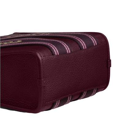 Coach Women's Smith Mini Tote Bag Maroon/Gold