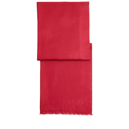 Coach Women's  Jumbo Horse And Carriage Wrap Enamel Red