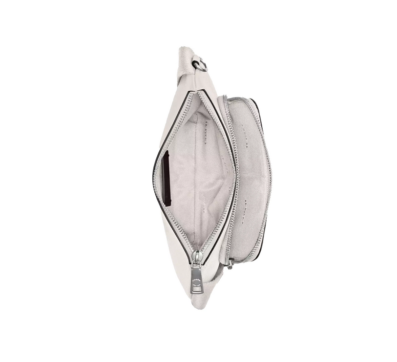 Coach Unisex Belt Bag With Signature Canvas Interior Detail Chalk