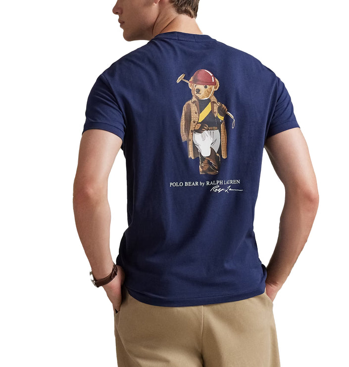 Polo Ralph Lauren Men's Classic Fit Polo Bear Jersey T-Shirt Newport Navy Society Bear