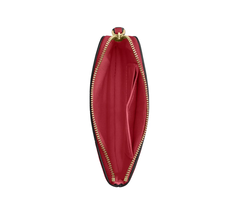 Coach Women's Corner Zip Wristlet Gold/True Red