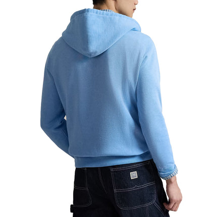 Polo Ralph Lauren Men's Polo Bear Fleece Hoodie Chambray Blue Denim Bear