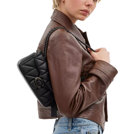 Coach Women's Tabby Shoulder Bag 20 With Pillow Quilting Pewter/Black