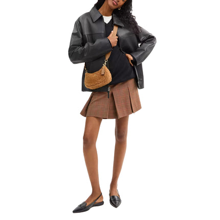 Coach Women's Teri Mini Crossbody Bag In Shearling Gold