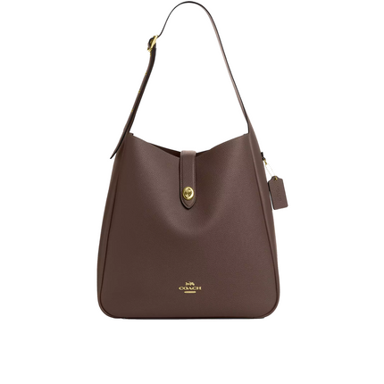Coach Women's Hadley Large Shoulder Bag Gold/Dark Stone