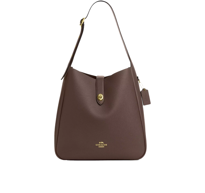 Coach Women's Hadley Large Shoulder Bag Gold/Dark Stone