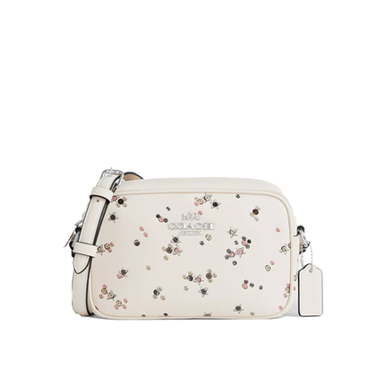 Coach Women's Mini Jamie Camera Bag With Star Print White/Silver
