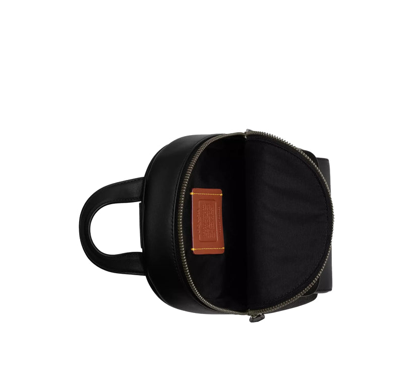 Coach Men's Small Turnlock Sling Pack In Signature Canvas Gunmetal/Charcoal/Black