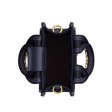 Coach Women's Smith Mini Tote Bag In Regenerative Cotton Gold/Dark Denim Gold Multi