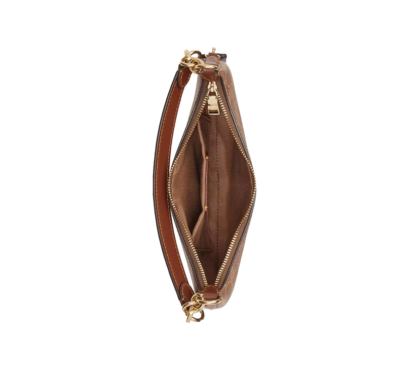 Coach Women's Mini Payton Bag In Signature Canvas Gold/Tan/Brown