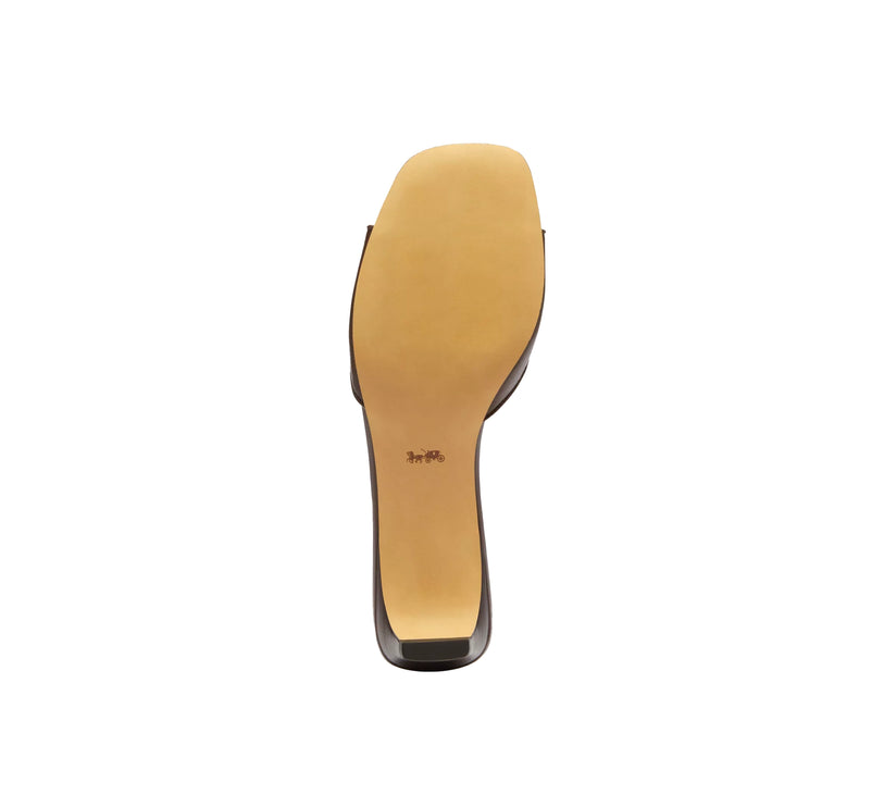 Coach Women's Bow Kitten Heel Sandal Maple