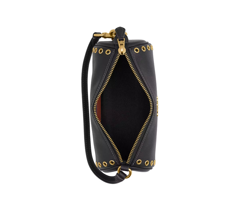 Coach Women's Nolita Barrel Bag With Grommets Brass/Black