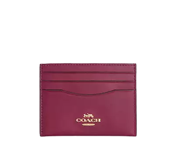 Coach Women's Slim Id Card Case Gold/Pink