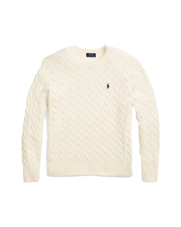 Polo Ralph Lauren Men's Cable-Knit Wool-Cashmere Sweater Andover Cream