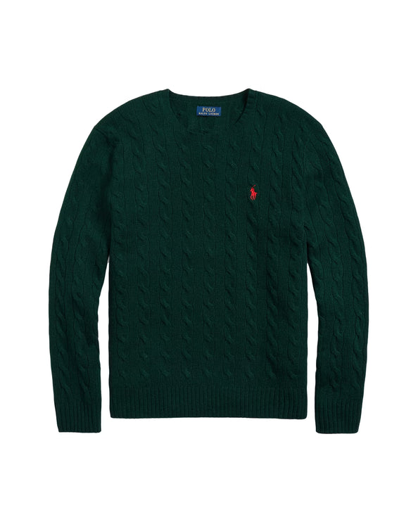 Polo Ralph Lauren Men's Cable-Knit Wool-Cashmere Sweater Moss Agate