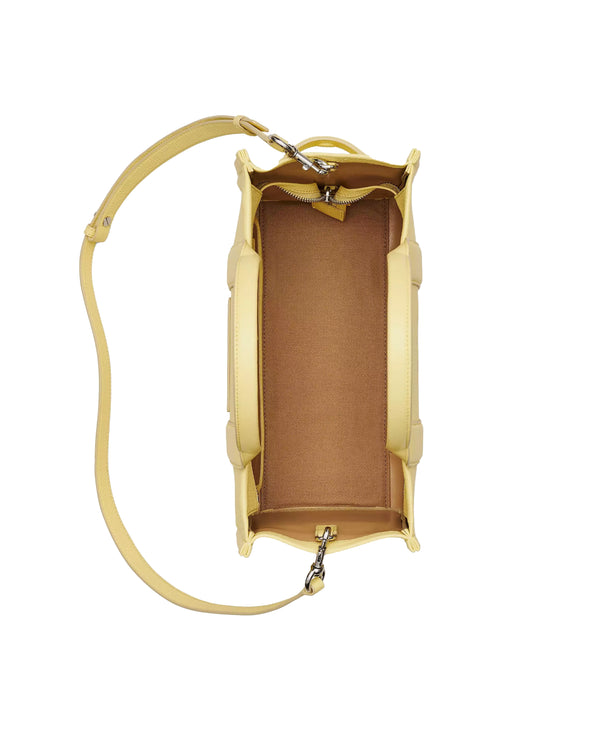 Marc Jacobs Women's The Leather Medium Tote Bag Custard