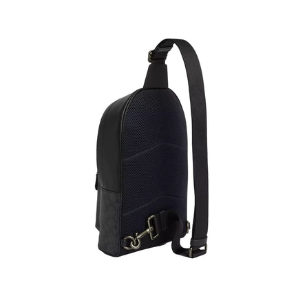 Coach Women's West Pack In Signature Canvas Gunmetal/Charcoal/Black