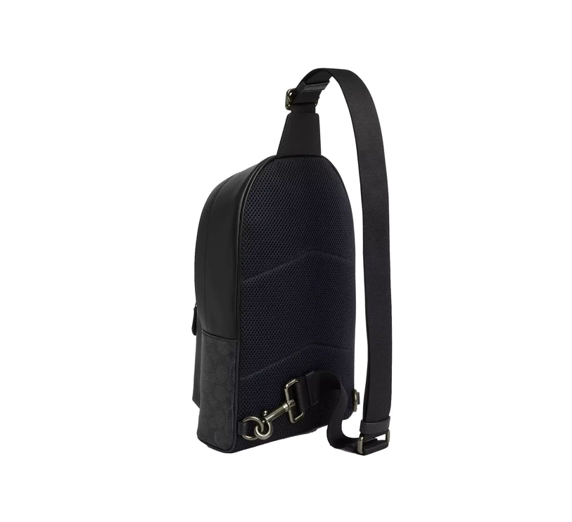 Coach Women's West Pack In Signature Canvas Gunmetal/Charcoal/Black