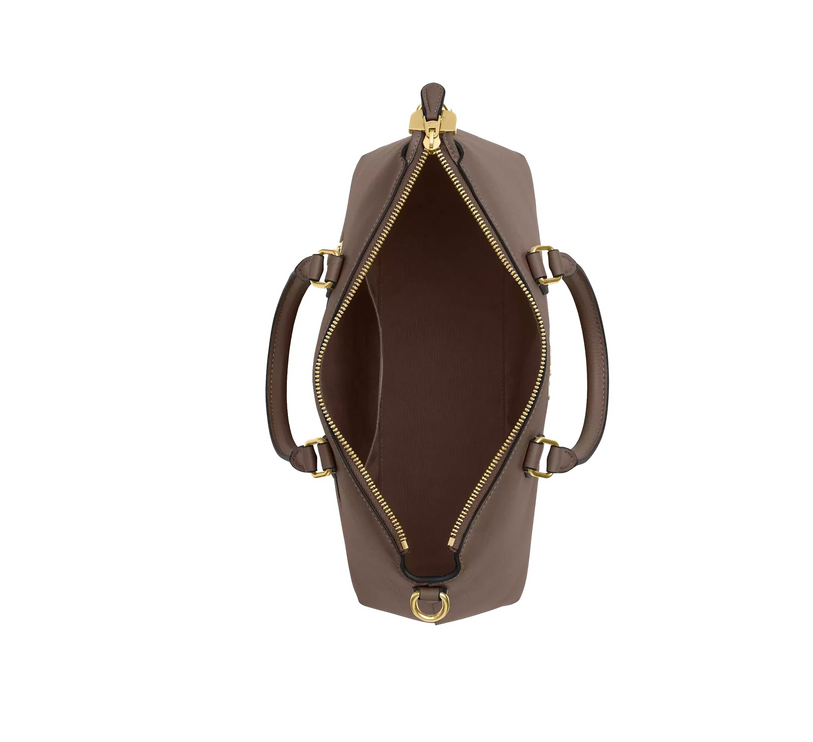 Coach Women's Georgia Satchel Bag Gold/Dark Stone