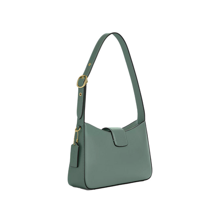 Coach Women's Eliza Shoulder Bag With Zipper Closure Gold/Sage