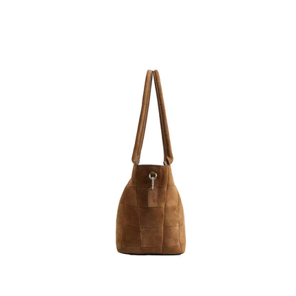 Coach Women's Alter/Ego Large Tote Bag In Upcrafted Suede Cedar Suede