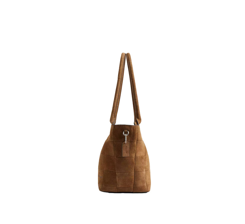 Coach Women's Alter/Ego Large Tote Bag In Upcrafted Suede Cedar Suede