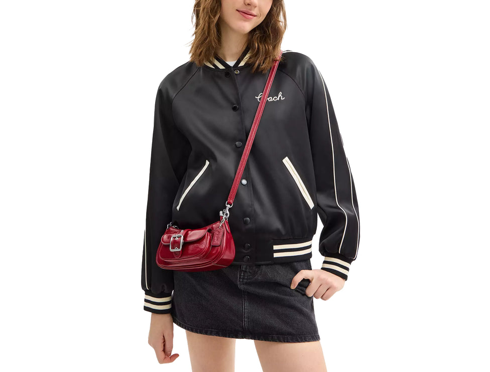 Coach Women's Ashton Mini Shoulder Bag Red/Silver