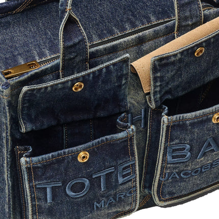Marc Jacobs Women's The Denim Suede Medium Cargo Tote Bag