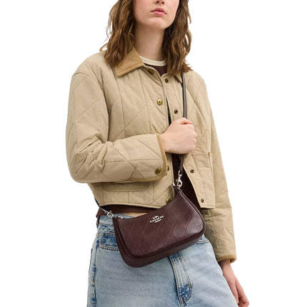 Coach Women's Teri Shoulder Bag With Quilting Silver/Maple