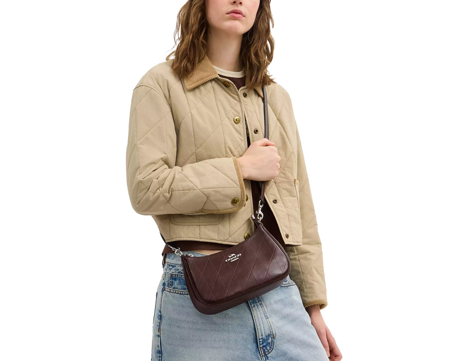 Coach Women's Teri Shoulder Bag With Quilting Silver/Maple