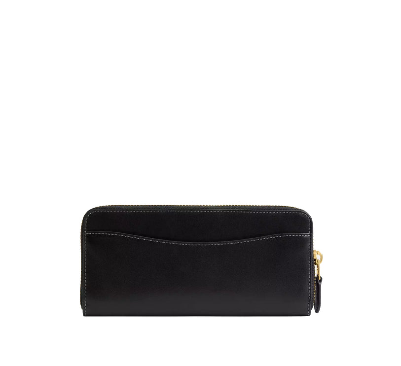 Coach Women's Essential Slim Accordion Zip Wallet Brass/Black