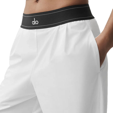 alo Women's Suit Up Trouser (Regular) White/Black