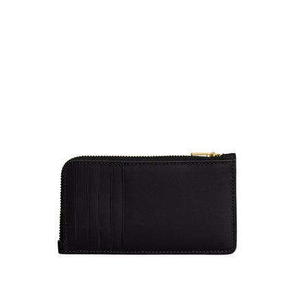 Coach Women's New York Zip Card Case Brass/Black
