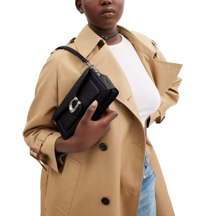 Coach Women's Tabby Shoulder Bag 20 Silver/Black