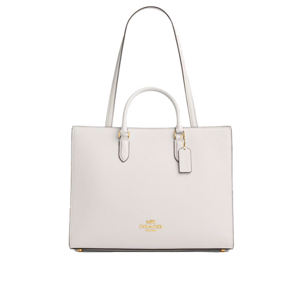 Coach Women's Maggie Tote Bag Gold/Chalk