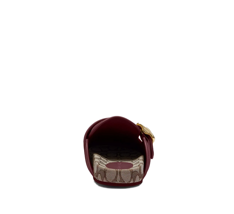 Coach Women's Archival Buckle Clog Merlot