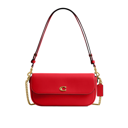 Coach Women's Brook Flap Chain Bag Brass/Candy Apple