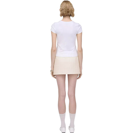 Marc Jacobs Women's Charm Logo Shrunken Tee White