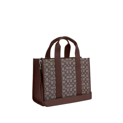 Coach Women's Smith Tote Bag In Signature Jacquard Silver/Oak/Maple